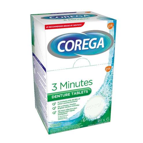 Corega Tabs 3 Minutes Daily cleanser 108pcs